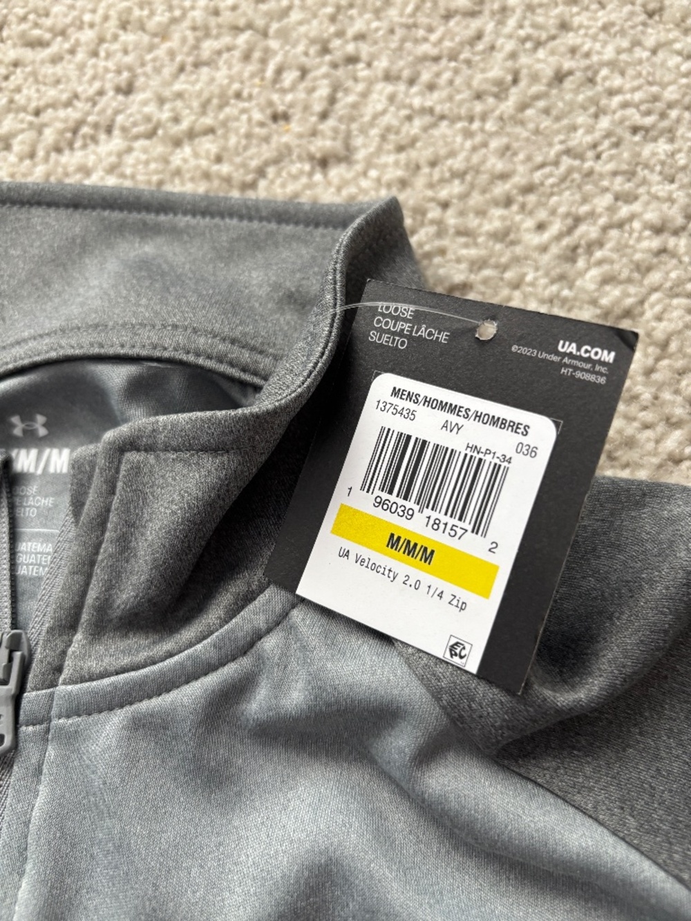Under Armour Velocity 2.0 1/4 Zip Pullover